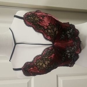 Express lace top lingerie tank L/G NWT